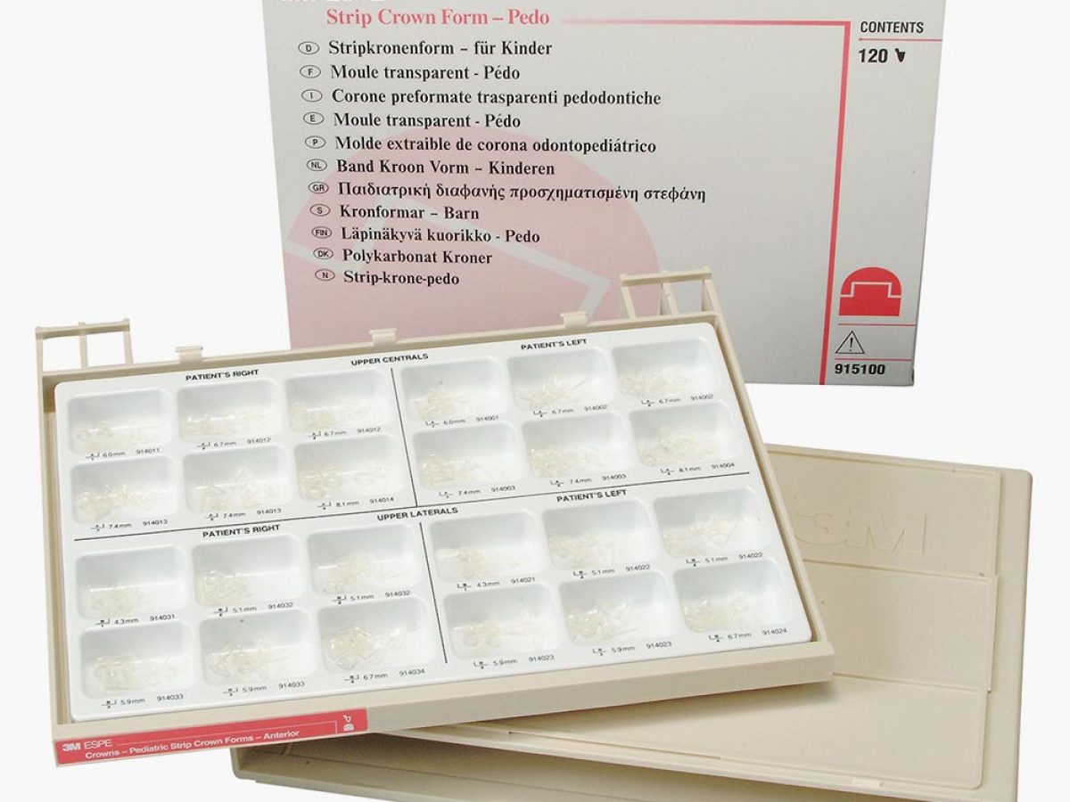 3m Espe Pedodontic Strip Crown Kit -240 Crowns